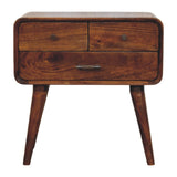 Avora 3-Drawer Chestnut Nightstand Default Title