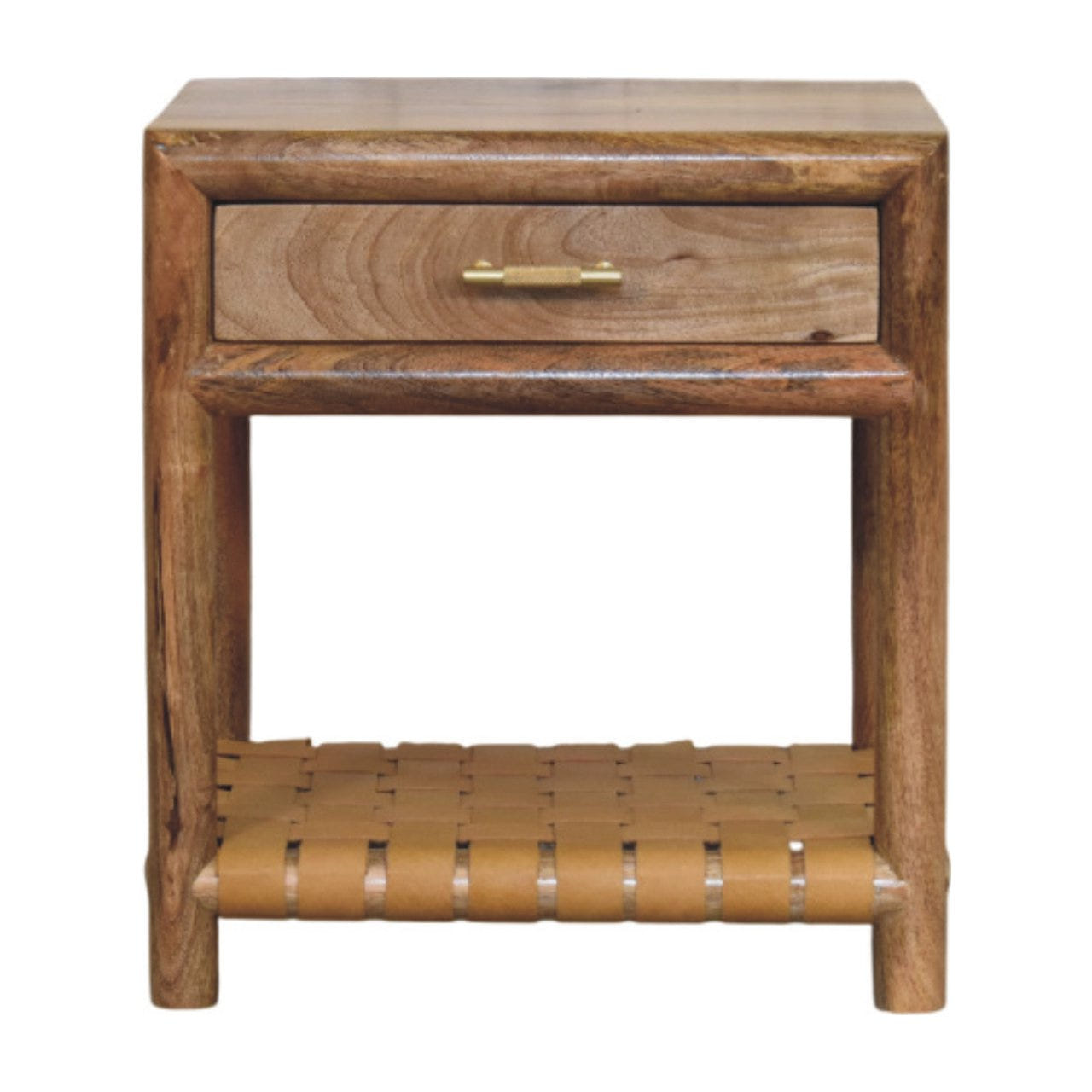 Regency Woven Oak-ish Nightstand with Drawer Accent Piece Default Title