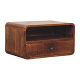 Avora Wall-Mounted Chestnut Nightstand Default Title