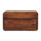 Avora Wall-Mounted Chestnut Nightstand