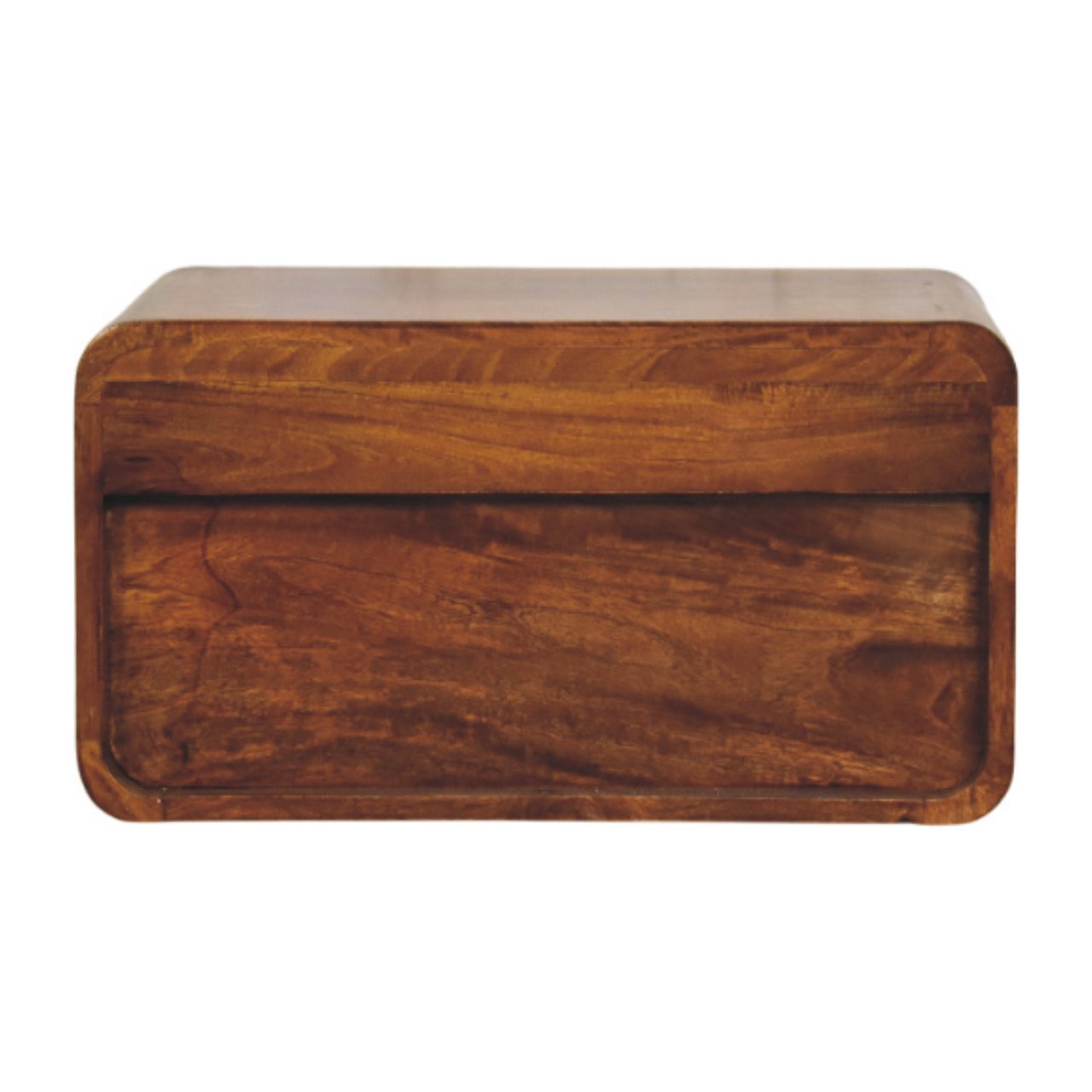 Avora Wall-Mounted Chestnut Nightstand