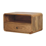 Avora Wall-Mounted Oak-ish Nightstand Default Title