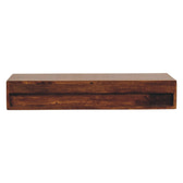 Lunar 2 Drawer Chestnut Wall Mounted Console
