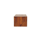 Lunar 2 Drawer Chestnut Wall Mounted Media Unit