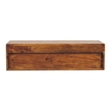Lunar 2 Drawer Chestnut Wall Mounted Media Unit