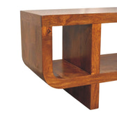 Orion Curved Chestnut Media Unit