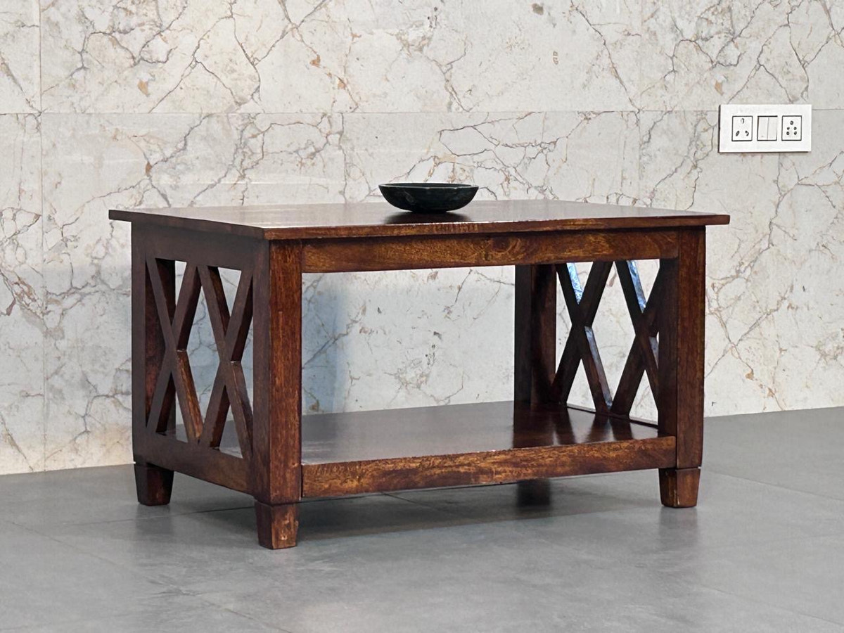 Belmont X-Frame Chestnut Coffee Table