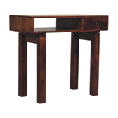 Tula 1-Drawer Chestnut Writing Desk