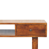 Tula 1-Drawer Chestnut Writing Desk