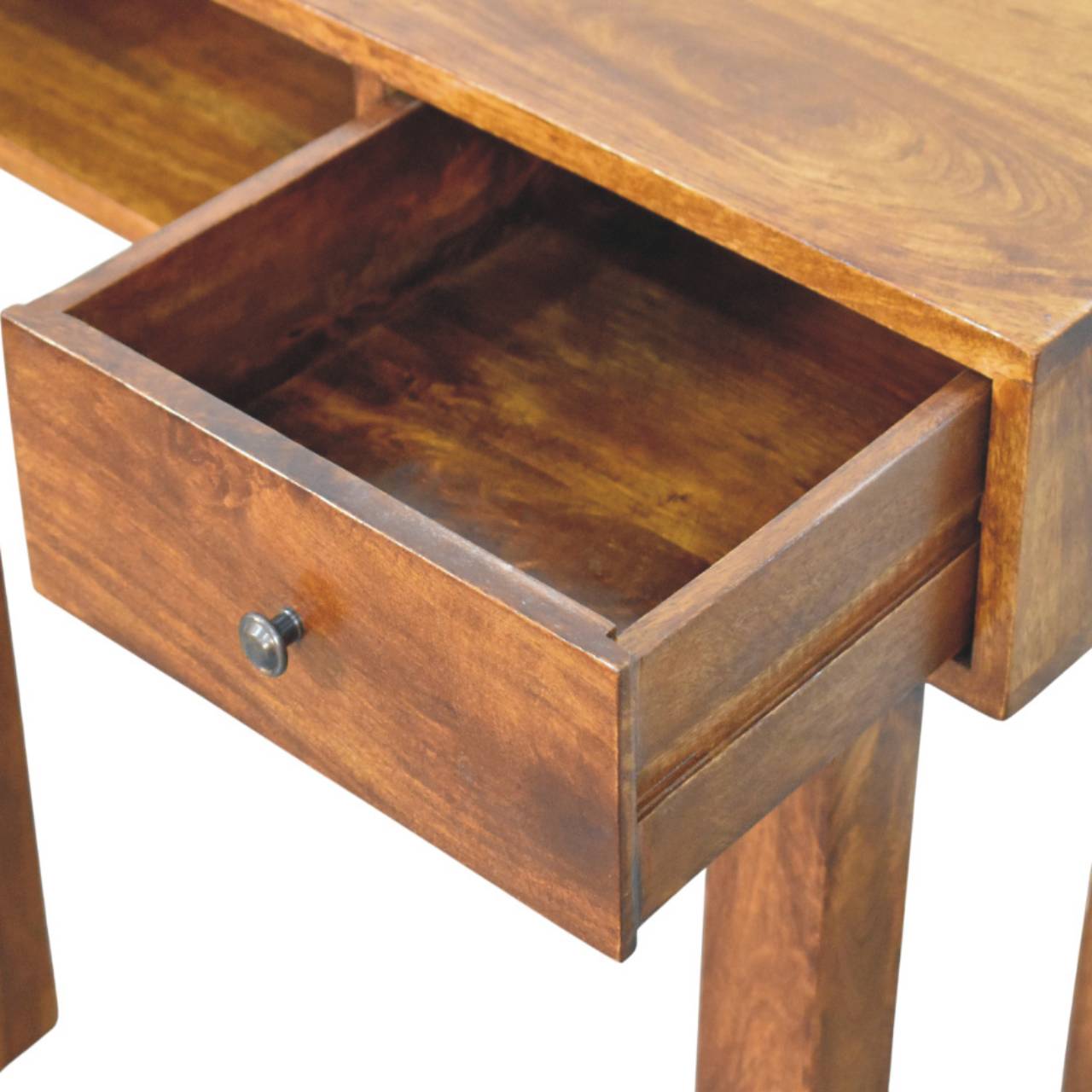 Tula 1-Drawer Chestnut Writing Desk