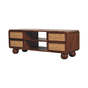 Larissa 4 Drawer Chestnut Media Unit Default Title