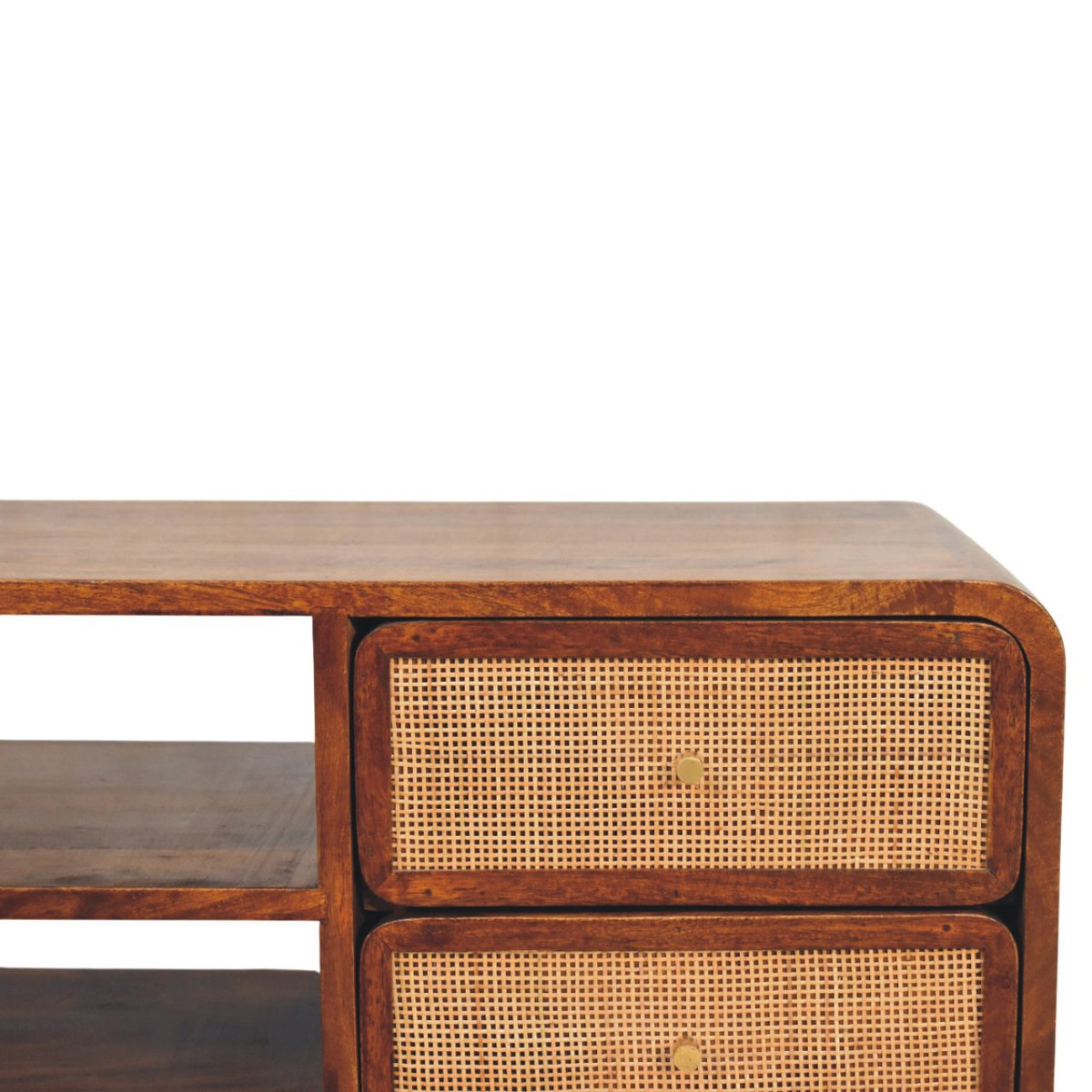 Larissa 4 Drawer Chestnut Media Unit