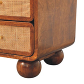Larissa 4 Drawer Chestnut Media Unit
