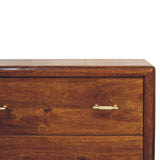 Regency 3-Drawer Chest of Drawers | Chestnut Solid Mango Wood