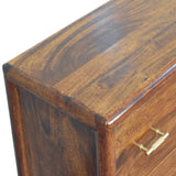 Regency 3-Drawer Chest of Drawers | Chestnut Solid Mango Wood
