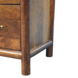 Regency 3-Drawer Chest of Drawers | Chestnut Solid Mango Wood