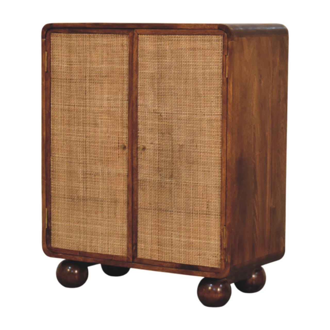 Larissa 2 Door Chestnut Chest of Drawers | Linen