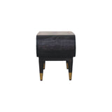 Curved Edge Media with Brass Accents TV Media Unit | Velvet