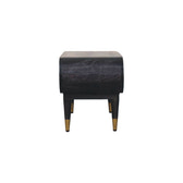 Curved Edge Media with Brass Accents TV Media Unit | Velvet