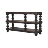 Spindle Shelf Console in Carbon Ash Chest of Drawers | Open Shelf