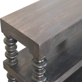 Spindle Shelf Console in Carbon Ash Chest of Drawers | Open Shelf
