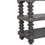 Spindle Shelf Console in Carbon Ash Chest of Drawers | Open Shelf