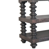 Spindle Shelf Console in Carbon Ash Chest of Drawers | Open Shelf