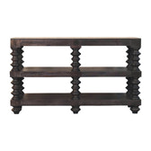 Spindle Shelf Console in Carbon Ash Chest of Drawers | Open Shelf