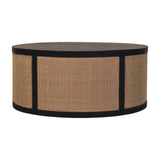 Monaco Round Rattan Centerpiece Storage Bench Default Title