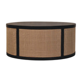 Monaco Round Rattan Centerpiece Storage Bench Default Title