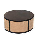 Monaco Round Rattan Centerpiece Storage Bench