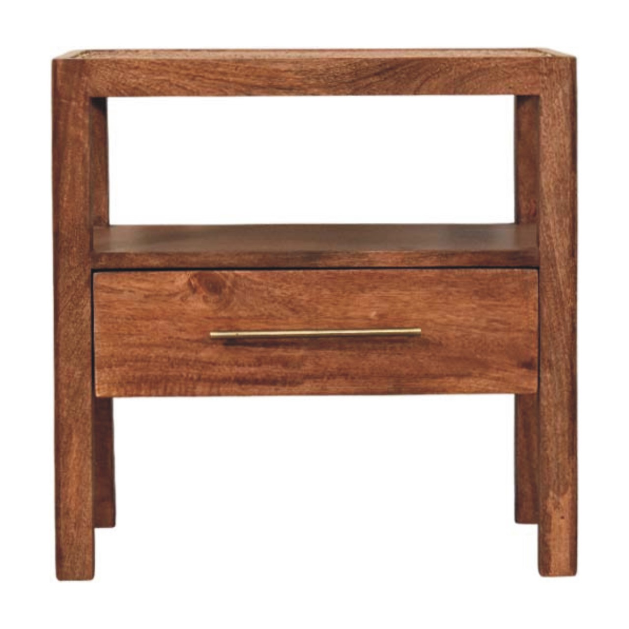 Saffron Rattan Nightstand Default Title