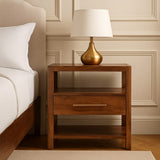 Saffron Rattan Nightstand