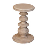 The Bellis Marble Accent Table Accent Piece | Hand-Carved