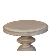 The Bellis Marble Accent Table Accent Piece | Hand-Carved