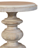The Bellis Marble Accent Table Accent Piece | Hand-Carved