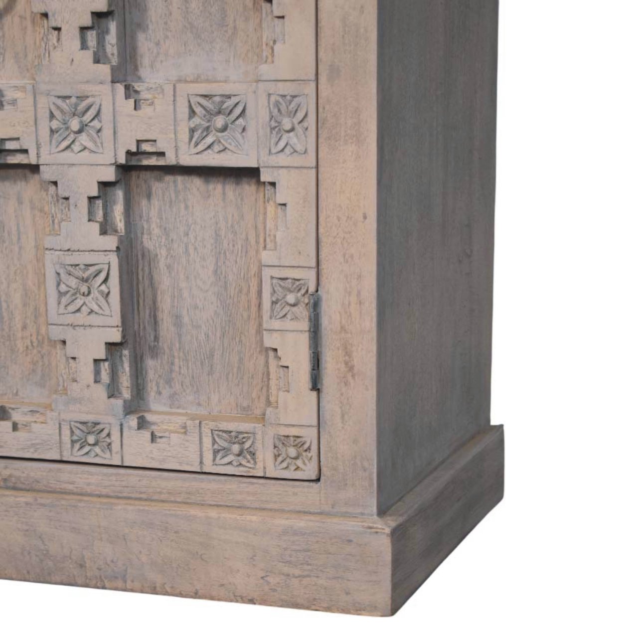 Jaipur Lattice Sideboard Chest of Drawers | Linen Hand-Carved