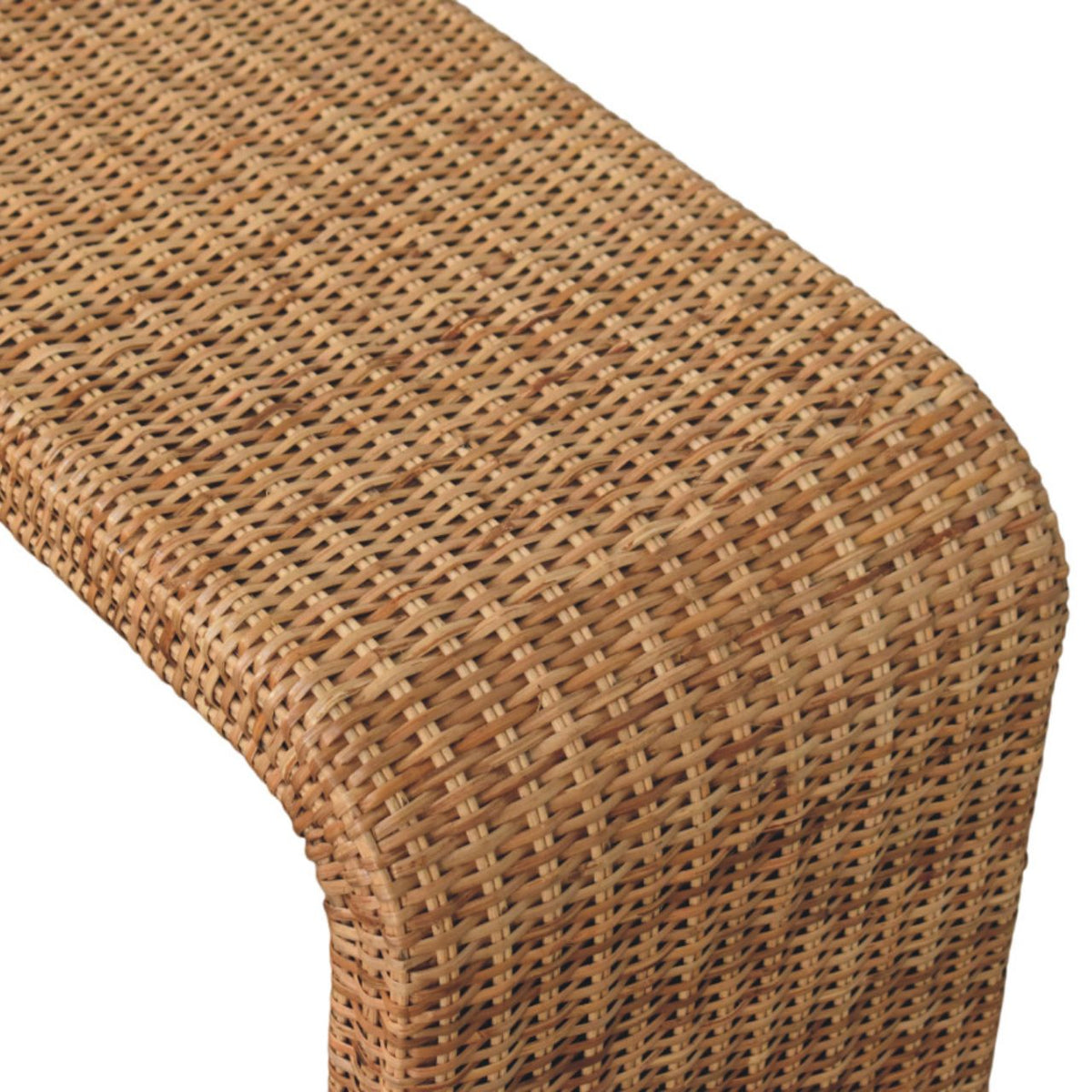 Rattan Weave Bench