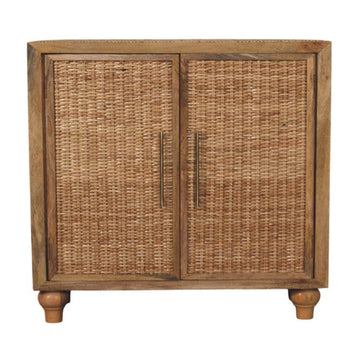 Rattan Oak 2-Door Cabinet Default Title