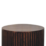 Orion Slatted Coffee Table | California Walnut Solid Mango Wood Fluted