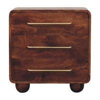 3-Drawer Rounded Chest of Drawers