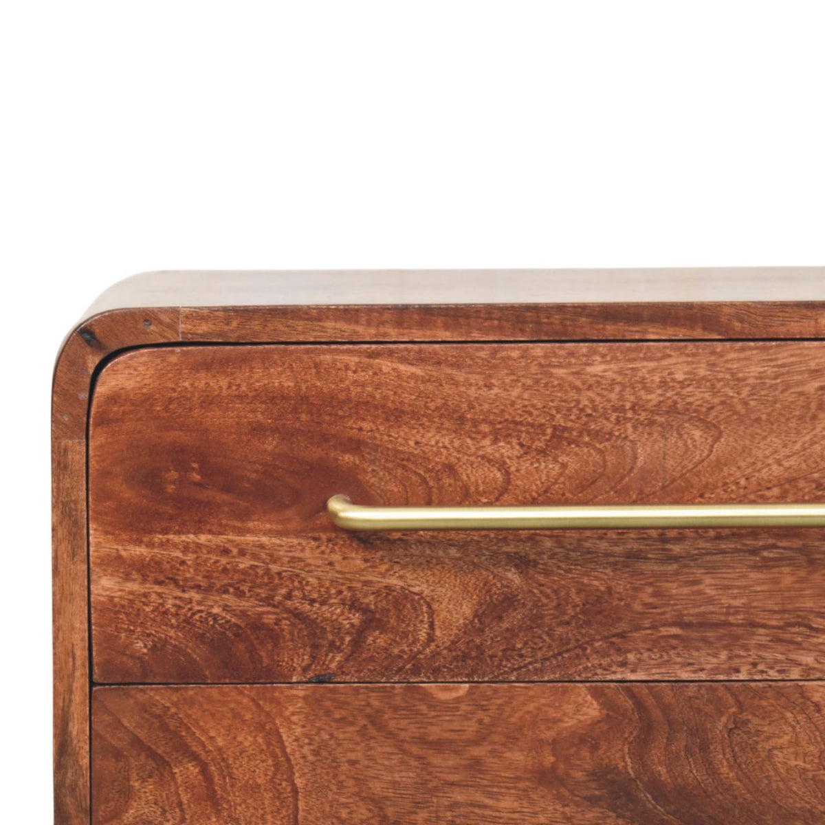 3-Drawer Rounded Chest of Drawers | Oak Linen