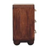 3-Drawer Rounded Chest of Drawers | Oak Linen