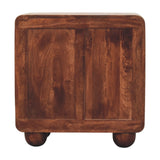 3-Drawer Rounded Chest of Drawers | Oak Linen