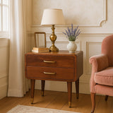Valenza Two-Drawer Bedside Table