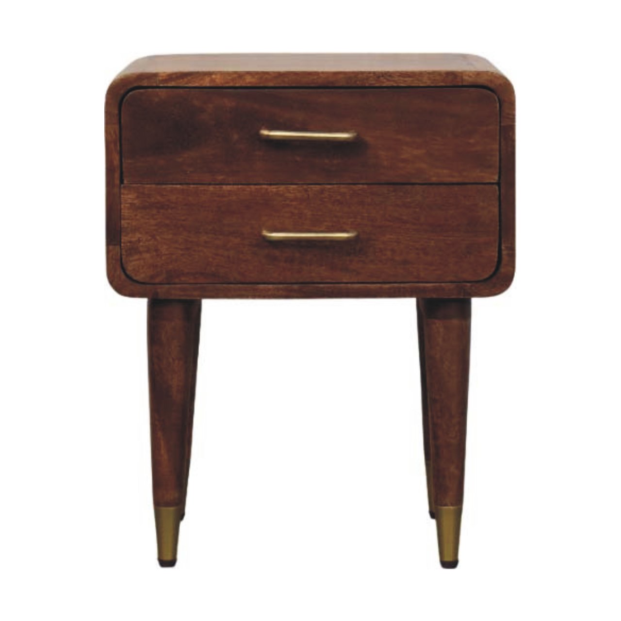 Valenza Two-Drawer Bedside Table Default Title