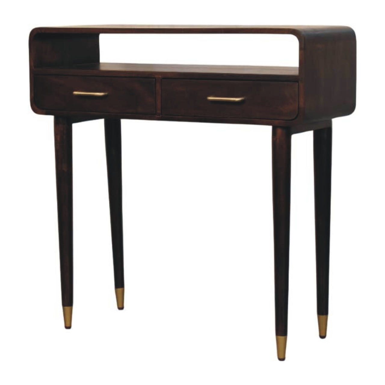 Apollo Loop Console Table | Brass Solid Mango Wood