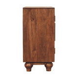 Arco Groove Sideboard Chest of Drawers | Brass Solid Mango Wood Hand-Carved