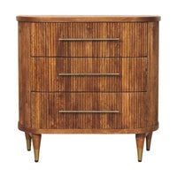 Emerson Ribbed 3-Drawer Chest of Drawers