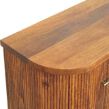Emerson Ribbed 3-Drawer Chest of Drawers | Oak Solid Mango Wood